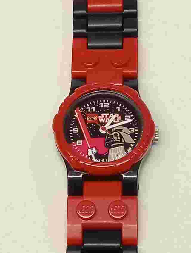 Darth Vader Lego Watch Kids Red Black Star Wars Collectable New Battery