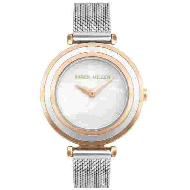 Karen Millen Women's Watch, With Silver Mesh Strap, KM193RGSM