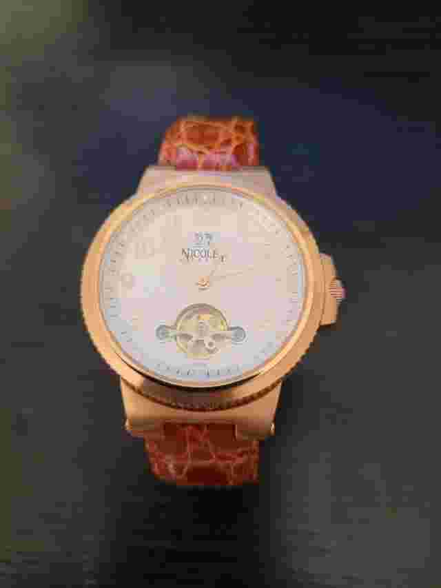️‍🔥RARE Nicolet 1886 Automatic Ostrich Band Men's Watch