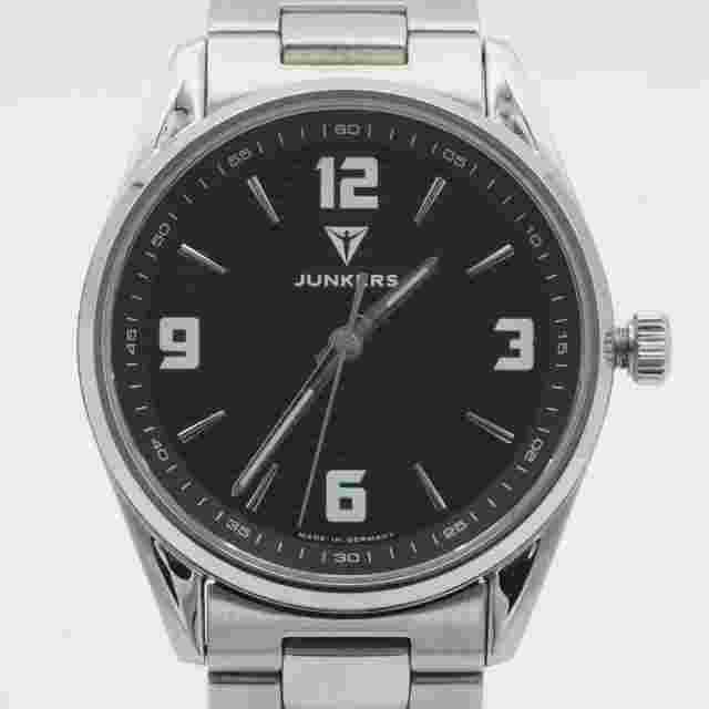 Junkers Professor Quartz Men Watch Beautiful Condition Rare 40mm Top Black
