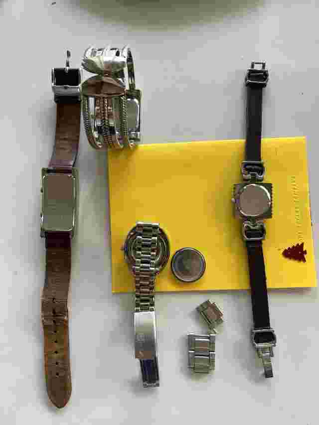 Lot Of 4 Vintage Fashion Watches  Premier Nautica Merona Dual Face