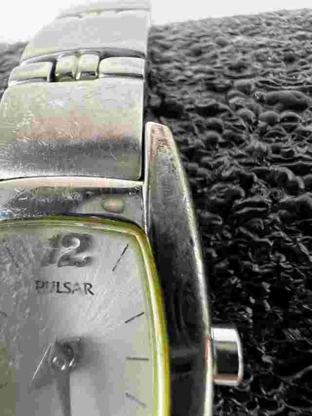 Pulsar by SEIKO Japan Movt. Vc10-x016 Water Resistant Silver Tone Bin P