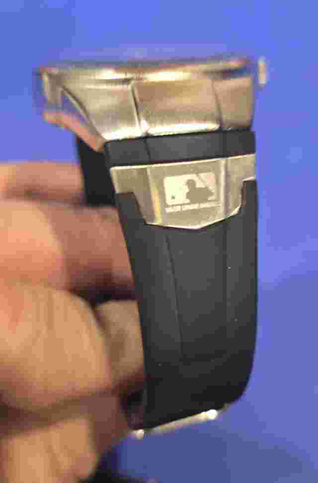 New York Yankees Watch Vintage MLB Case Black Band In open Box Quartz