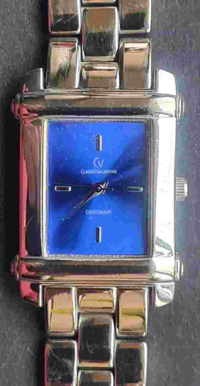 Claude Valentini - Debonair Gents Tank Quartz Watch - CL220G.