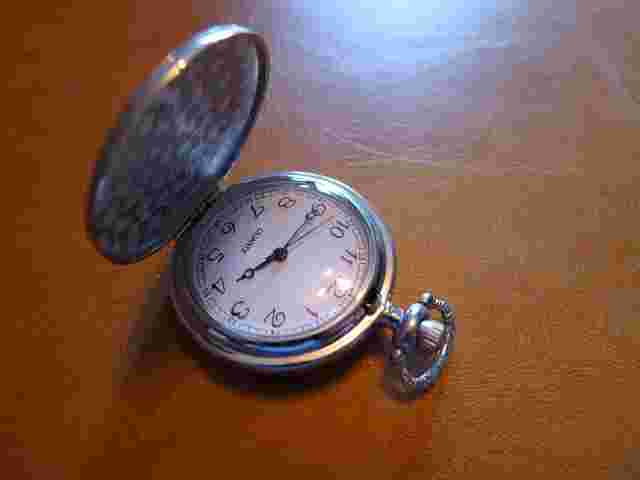 NEW.. Silver Plated Engine Turned  Qtz Hunter Pocket Watch...GWC.