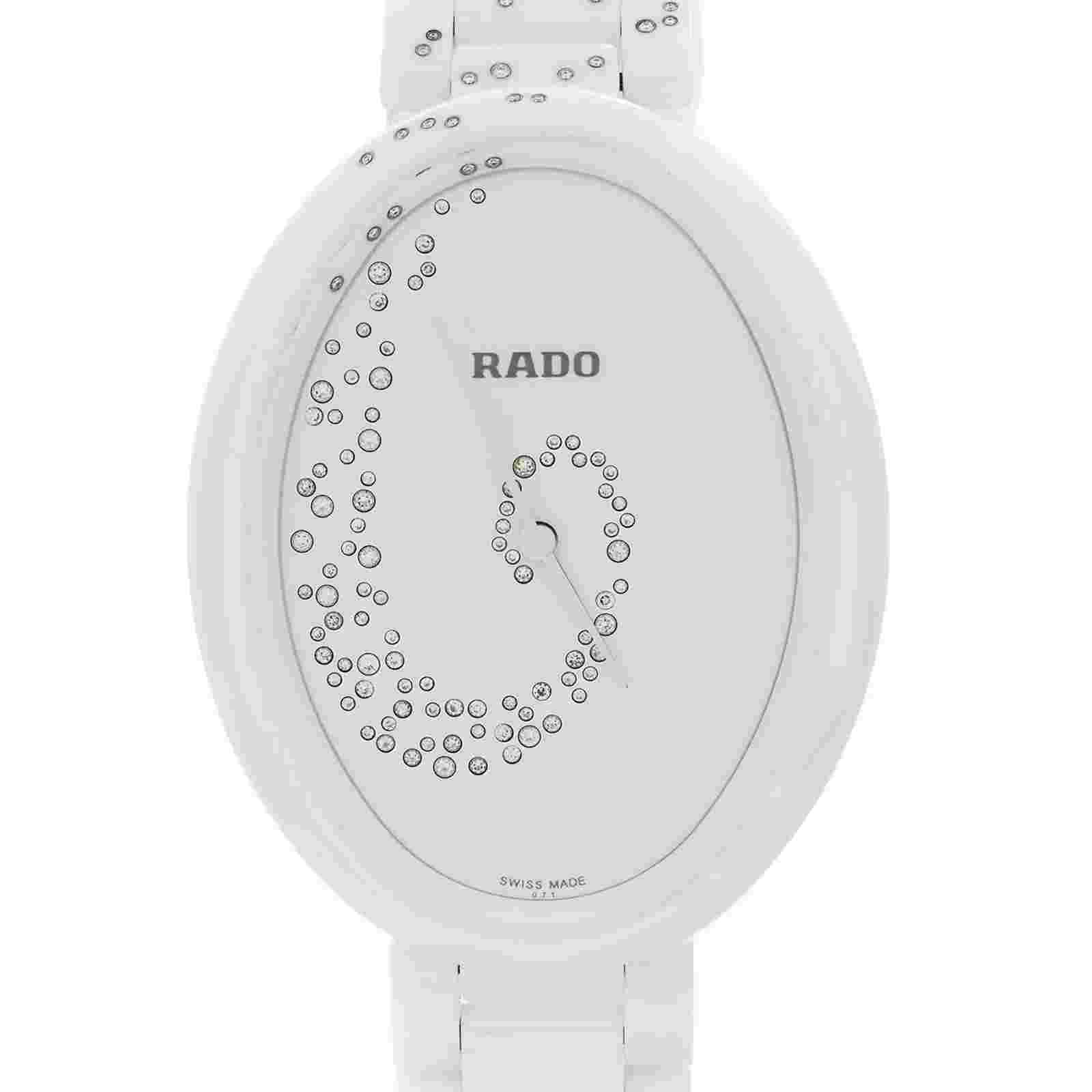 Rado Esenza 33mm Ceramic Diamond White Dial Ladies Quartz Watch R53042712