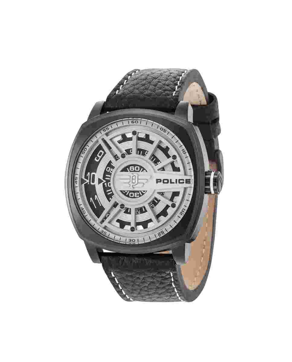 Watch Man Police Speed Head R1451290002 Leather Black