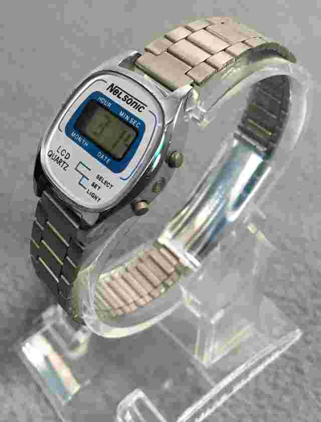 NEL Sonic LCD Quartz Watch Working