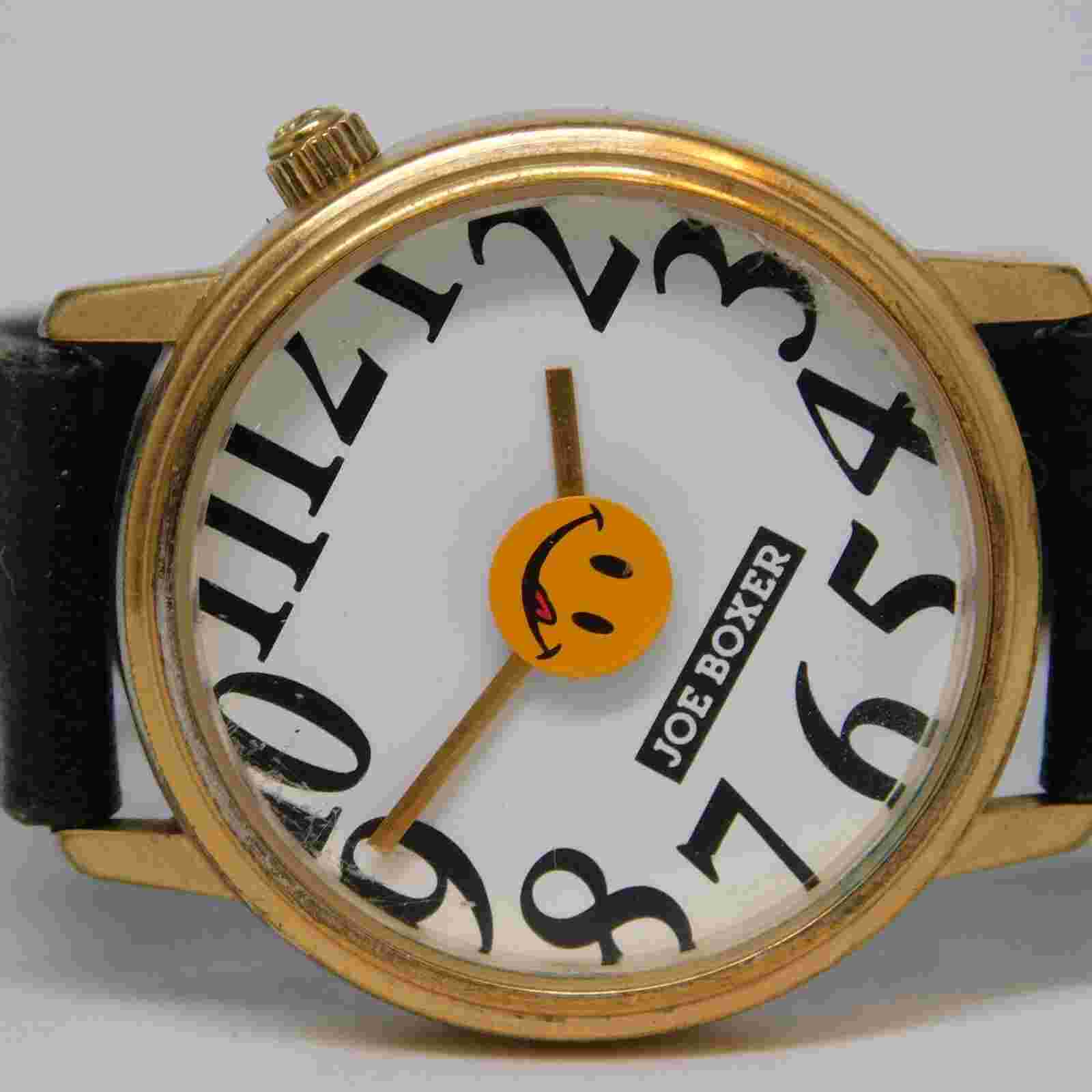 Joe Boxer 1996 Genuine Leather Quartz Analog Women's Watch New Battery