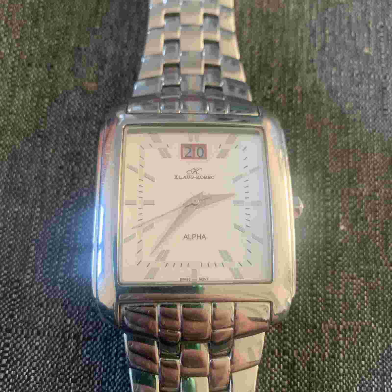 mens klaus kobec watch Alpha