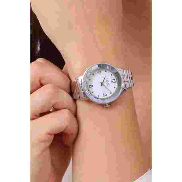 Liu Jo Women's Dancing Slim Watch Steel Case with Moving Crystals