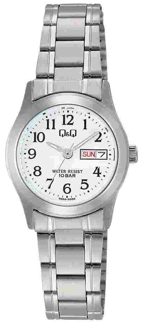 CITIZEN Q&Q Woman's Watch Stainless Model W473-204 Analog 10 BAR New