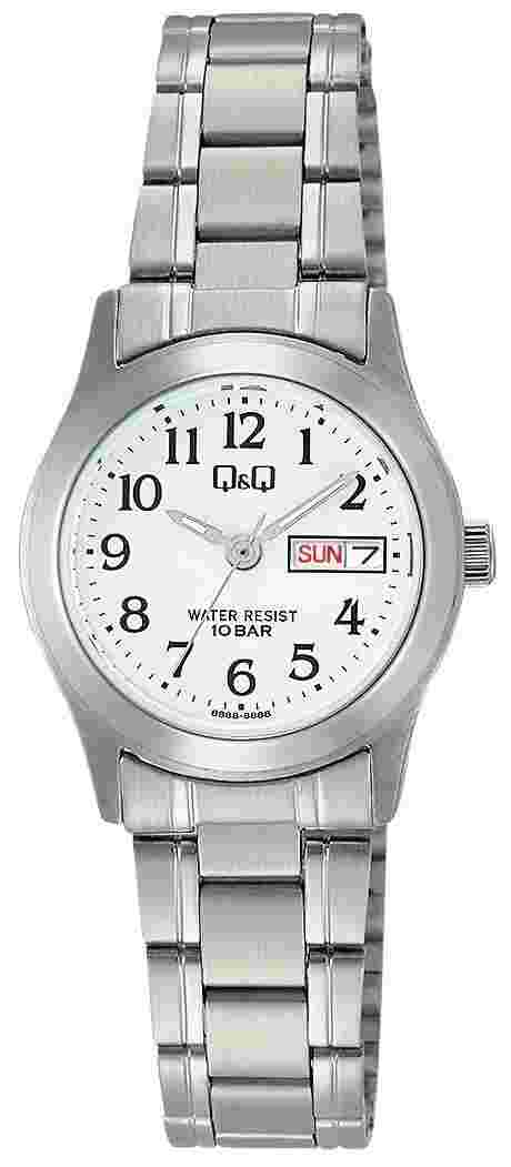 CITIZEN Q&Q Woman's Watch Stainless Model W473-204 Analog 10 BAR New