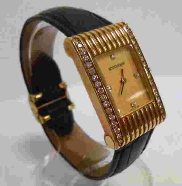 Boucheron Wa001534 Gold Net Quartz Analog Watch FHa92