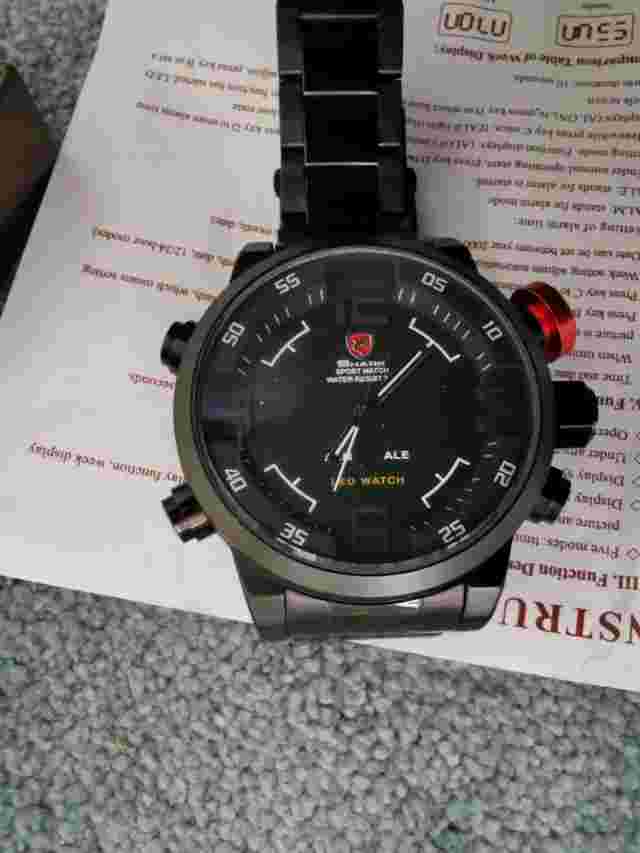 Men's Shark Sports Watch  - Analogue/Digital - Large