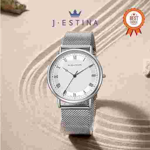 [J.ESTINA] [ROMANSON] Kyros Classic Slim Mesh Watch (RWTMMM3BS009WHH0) K brand