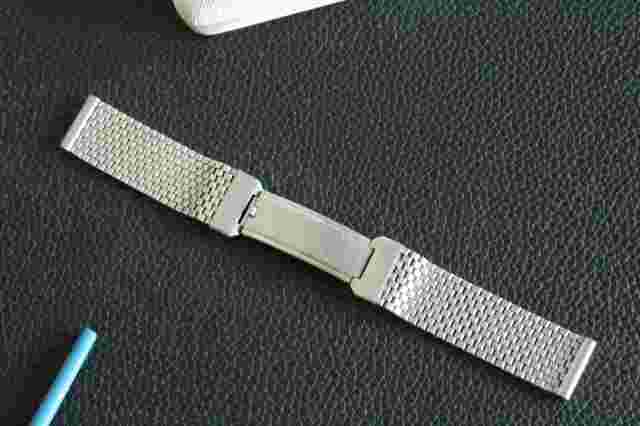 RARE! 1940's JB CHAMPION LANCE 16mm SMALL BEADS VALJOUX 69 BORGEL STEEL BRACELET