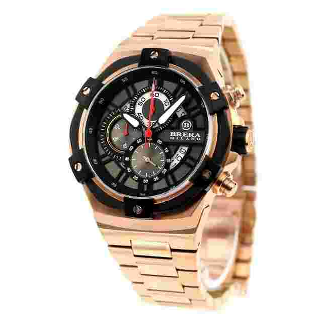 Brera Milano Super Sportivo Evo Watch Chronograph BMSSQC4502 BRC Black Rose Go