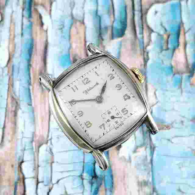 Vintage Wadsworth 10k Gold Filled Swiss Made Manual Wind Running Parts / Restore