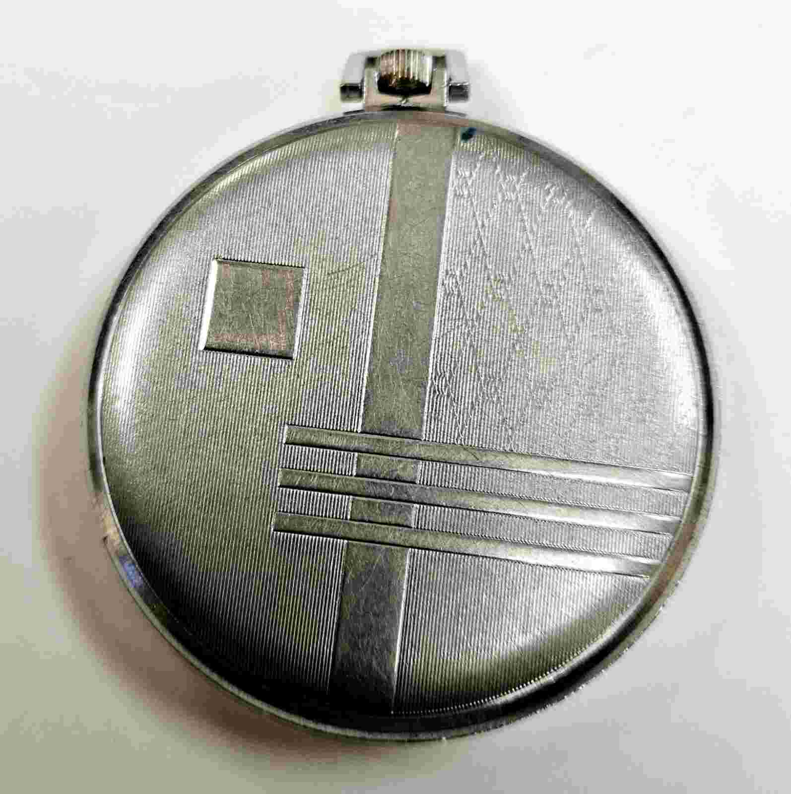 VINTAGE MENS NEWPORT POCKET WATCH 7 JEWELS 48MM