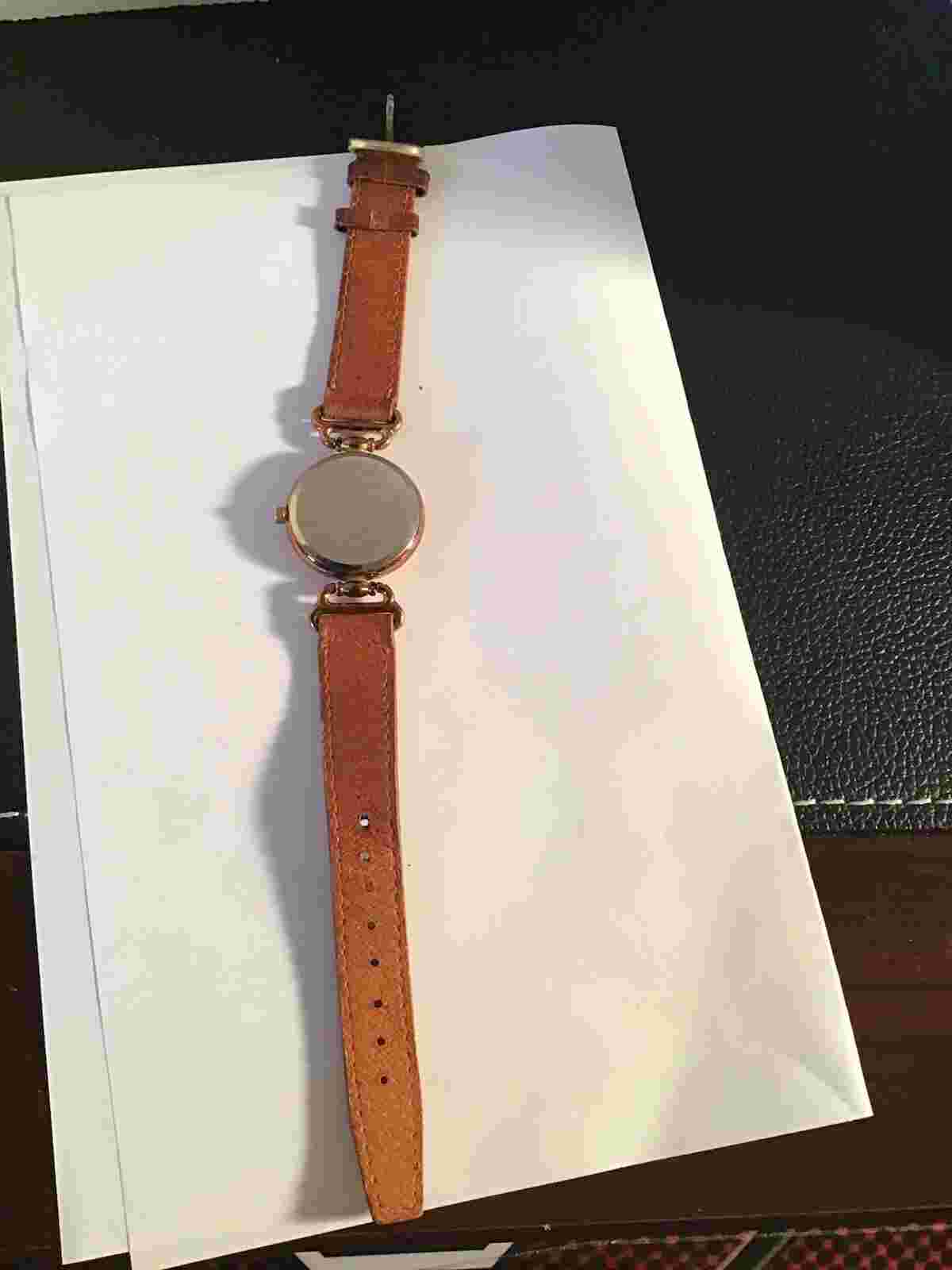 Axcess French Genuine Leather Quartz Analog Ladies Watch