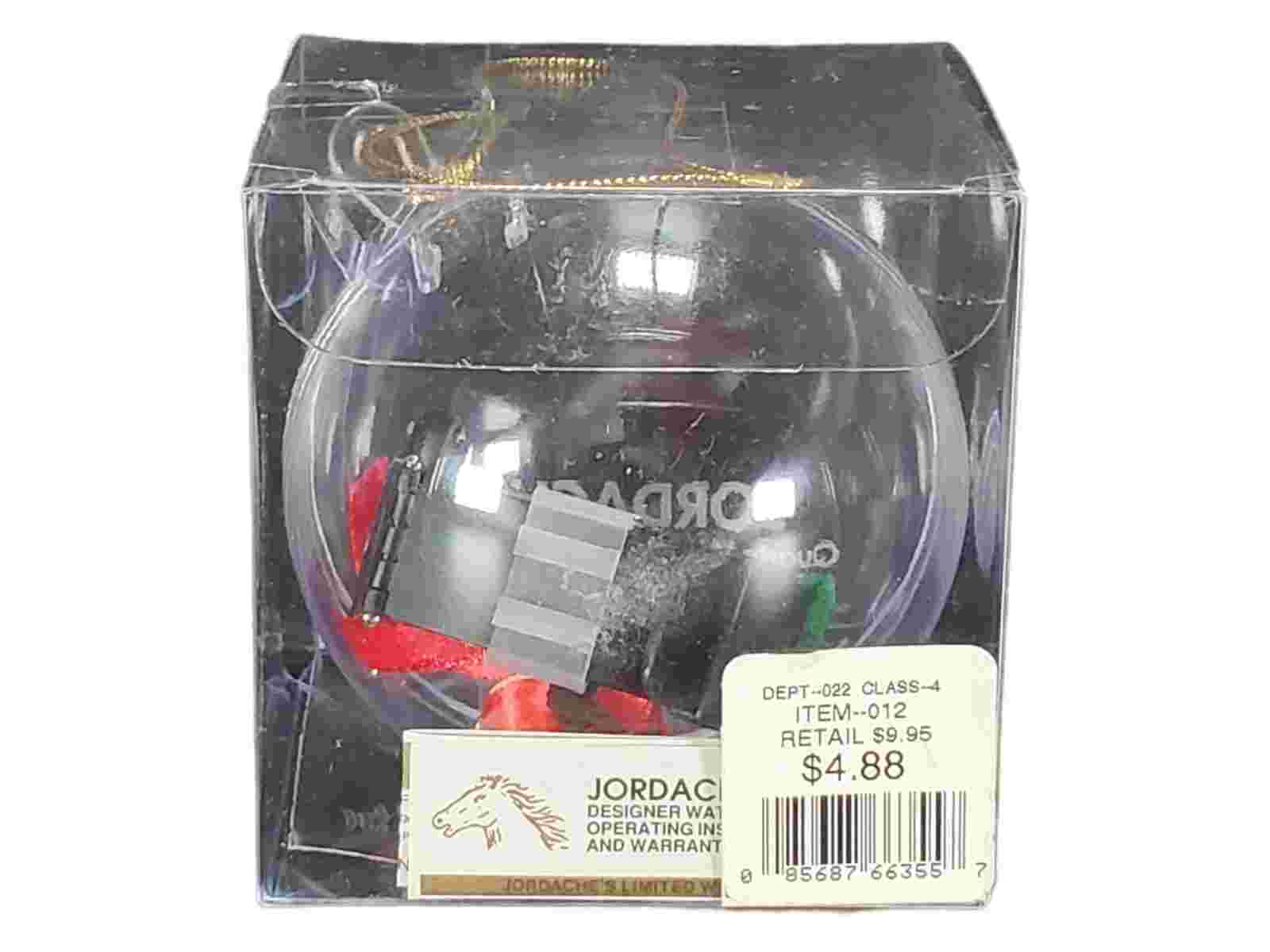 Jordache Quartz Digital Watch Ornament Ball Designer Rubber Band NOS