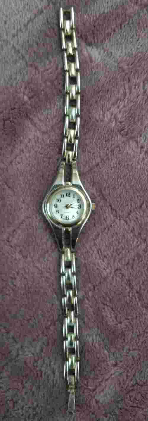 Women's Advance White Stag Japan Movement Silver Tone Wrist Watch