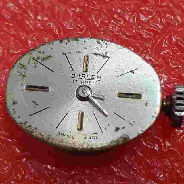 Harlem Movement Dial 17.5 x 13.5mm Balance Ok Cal Felsa F 4520 Parts Vintage