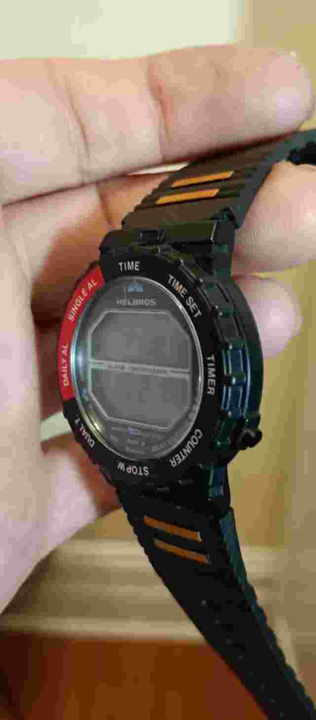 HELBROS ROTOCALL ASTRONAUT RARE Vintage Men's Watch Digital 80' X600B All Works