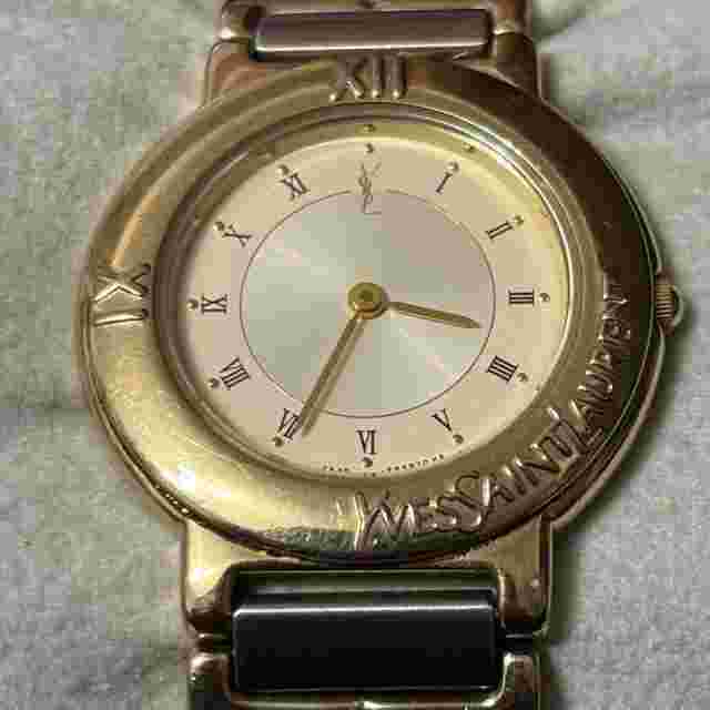 Saint Laurent Watch Wristwatch YSL Cassandra Gold Women's Authentic