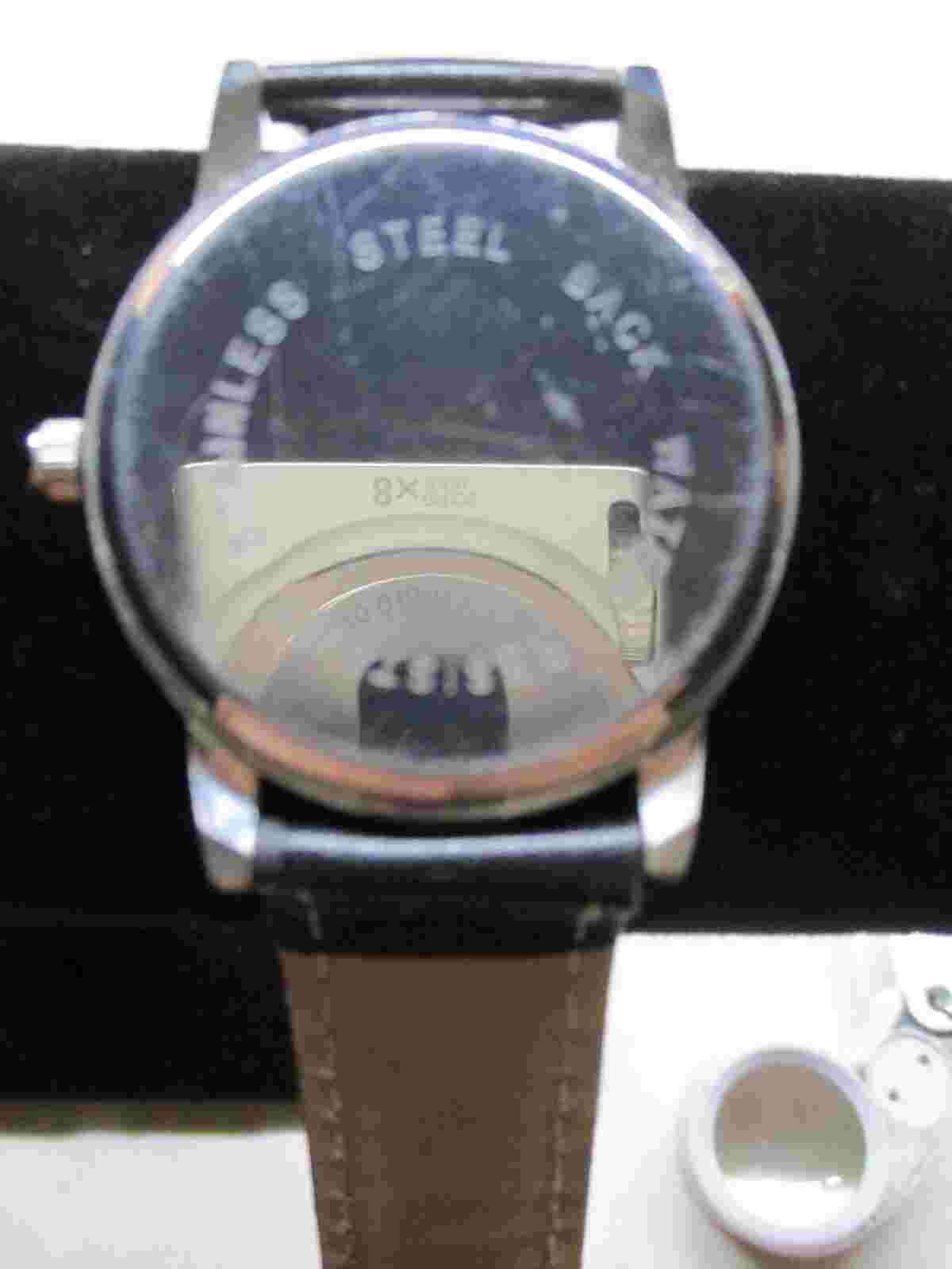 Betty Boop - Silver Tone - 38mm - Analog Watch - Faux Leather Band - New Battery