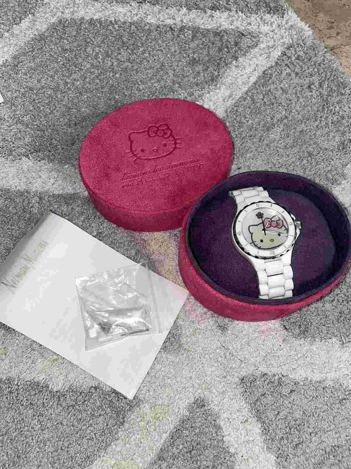 Women’s Hello Kitty Kimora Lee Simmons White Ceramic Watch Sanrio