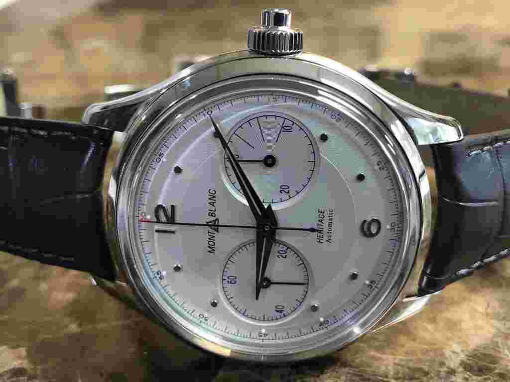 Montblanc Heritage Monopusher Chronograph 119951 Wr50m Automatic 42mm