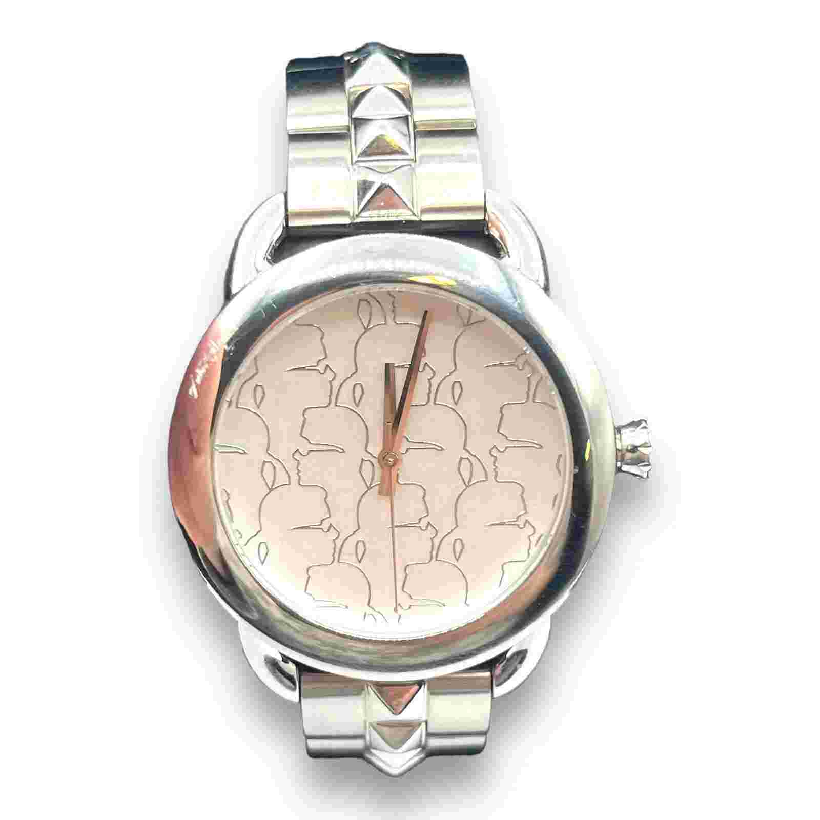 KARL LAGERFELD KL2203 SILVER DIAL SILVER STAINLESS STEEL WATCH