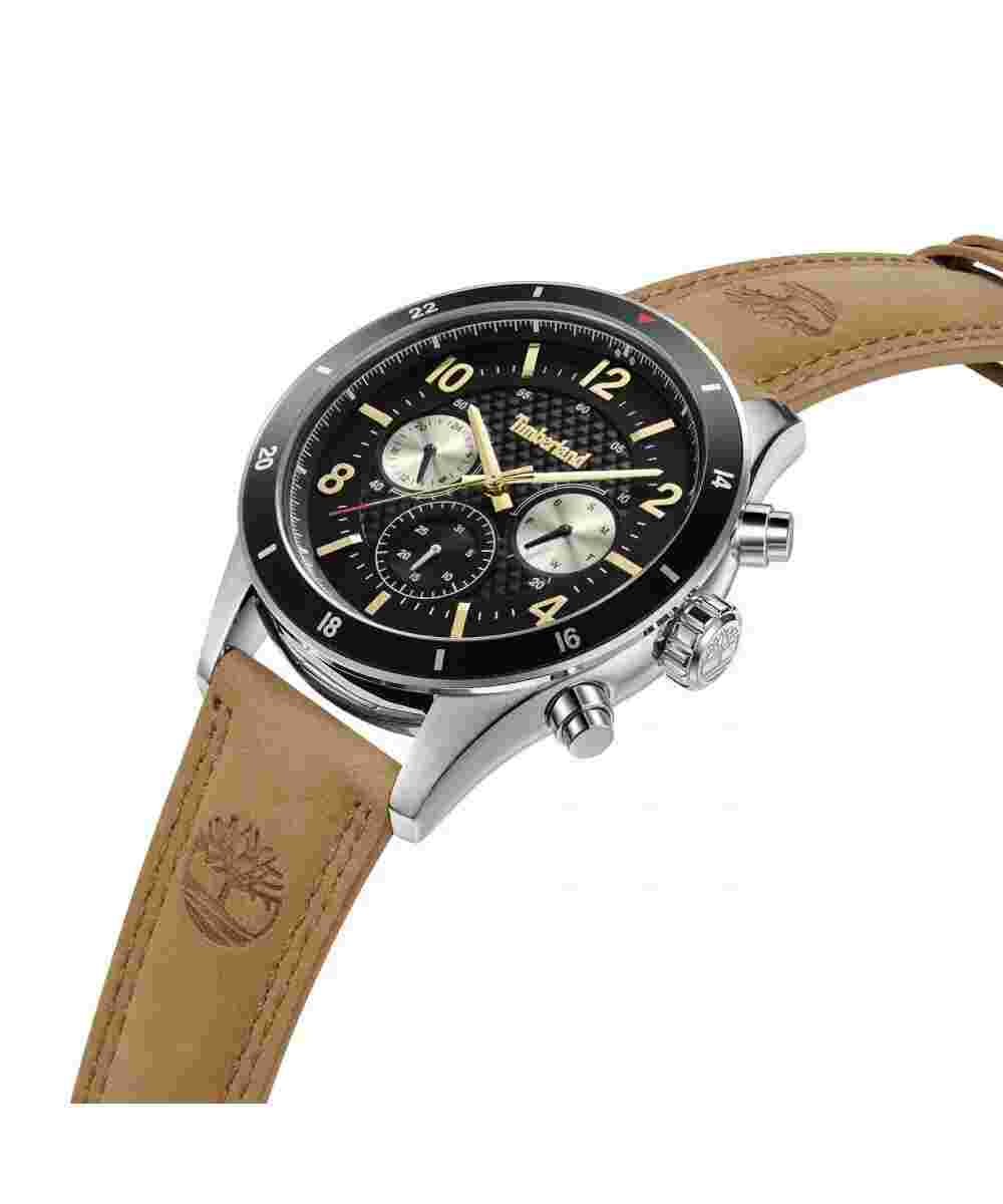 TIMBERLAND HOOKSETT Mens Multifunctional Watch 46 mm Leather Strap TDWGF2201002