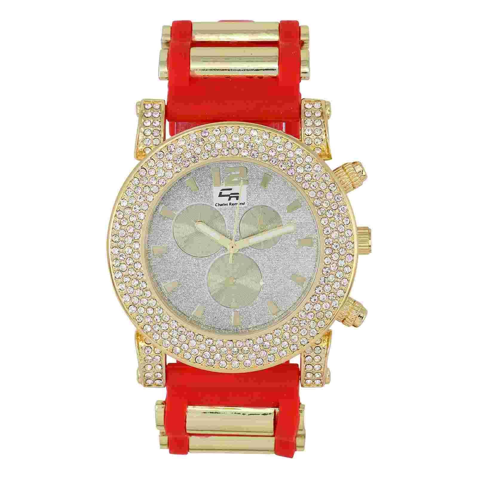 Iced Oversized Hip Hop Bullet Rubber Band Mens Watch - GJM ST10248