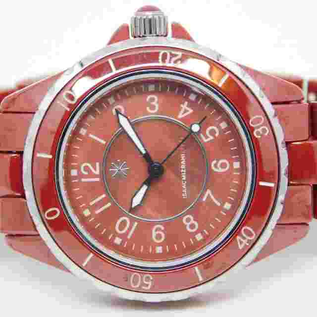 ISAAC MIZRAHI LIVE! Ceramic Quartz Analog Women's Watch Sz. 6 1/4"  New Battery