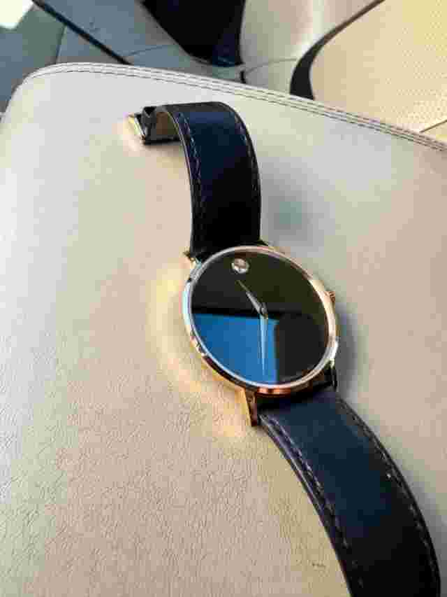 Movado Bold Mens Watch Black/Gold (Mens Watch) (Stylish) (Sapphire Crystal)