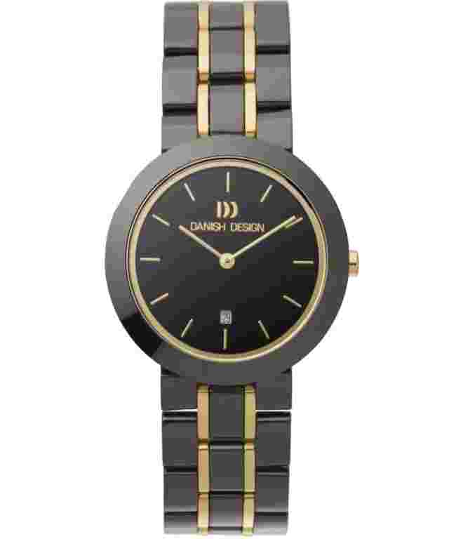 Danish Design IV65Q833 Black Dial Two Tone Ceramic Quartz Sapphire Women's Watch