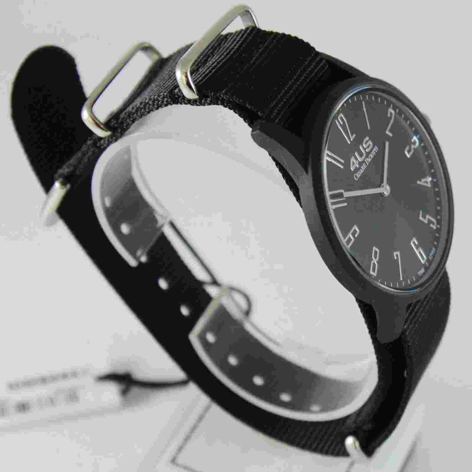 CESARE PACIOTTI 4US WATCH QUARTZ MIYOTA MOVEMENT 40 MM CASE, BLACK FABRIC BAND