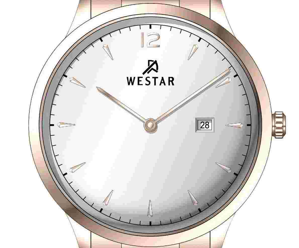 Westar Profile Stainless Steel Silver Dial Quartz 50218PPN607 Mens Watch