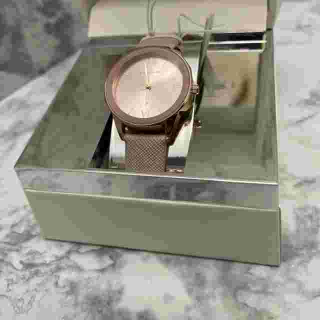 Tahari Rose Gold Tone Watch Crystals on Face new in box