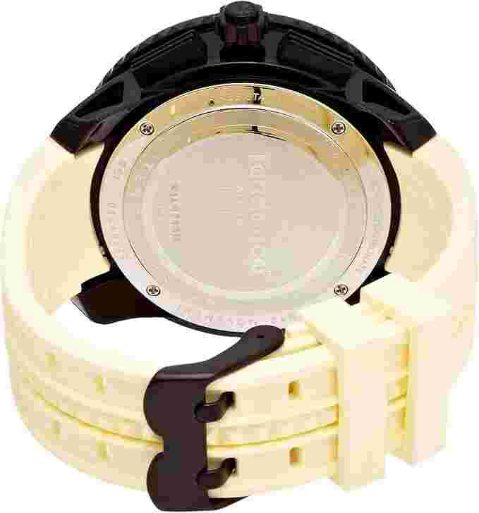 Tendence Gulliver Round Funky Watch with Black Dial Beige Plastic Strap 2046022