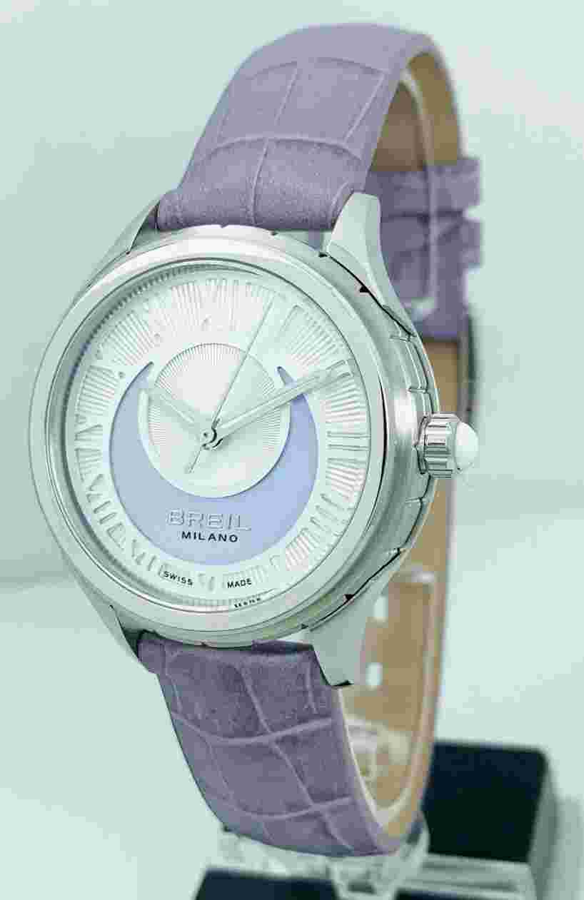 Breil Milano BW0569 Ladies Custom Round Crescent Moon Mother Of Pearl Dial Watch