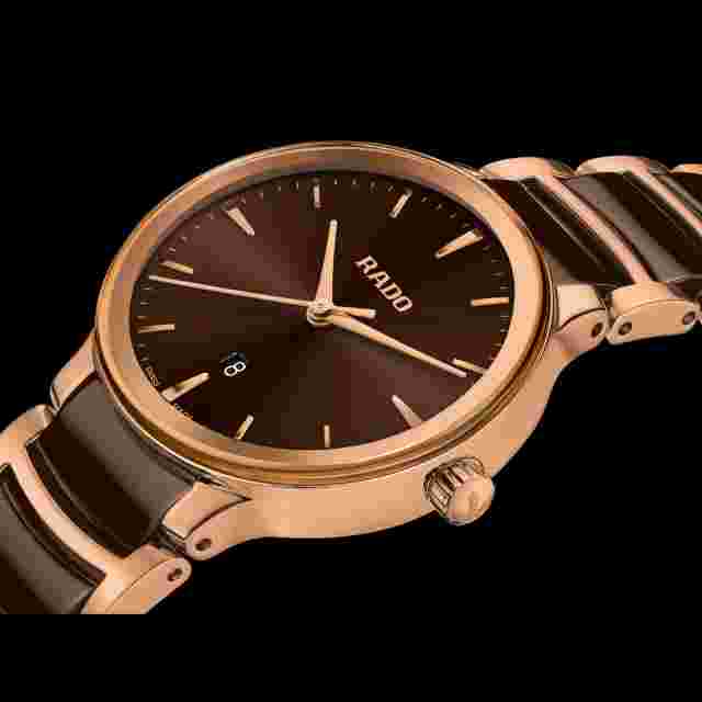 Rado Centrix Women Stainless steel Watch 30.5mm Quartz 79g R30024302 - Rose Gold