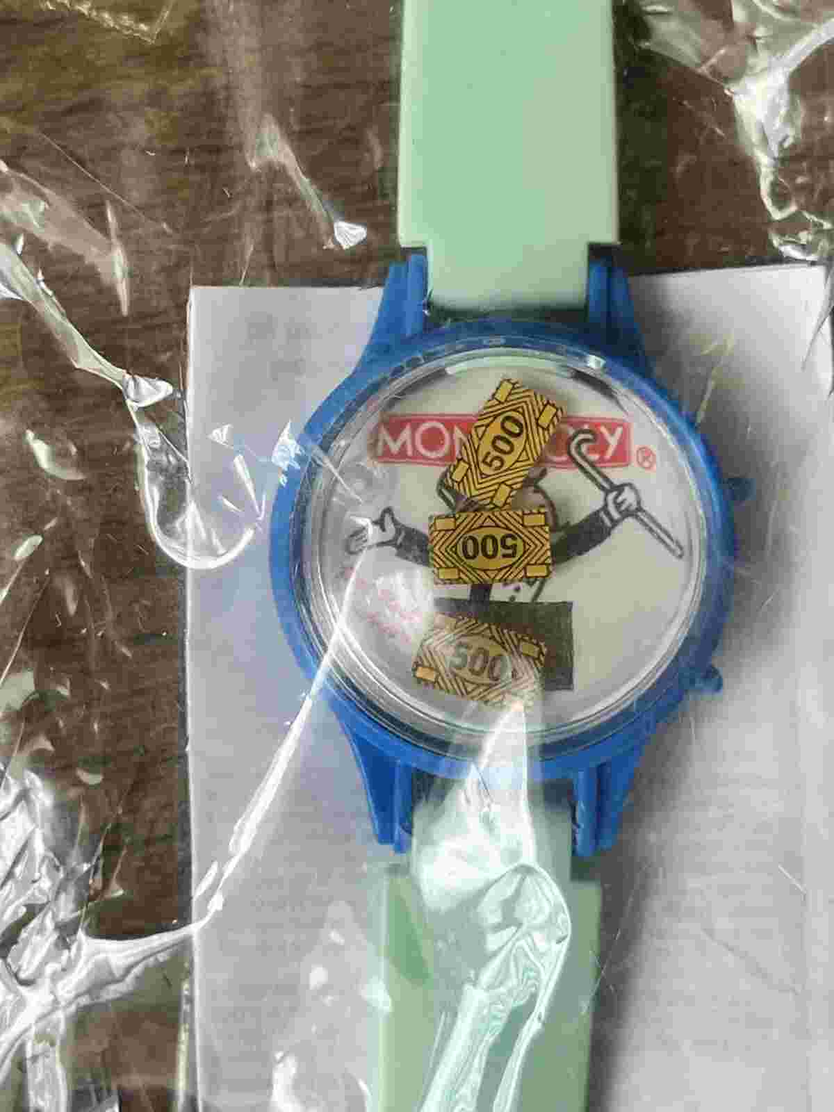 Vintage Monopoly Digital Novelty Bubble Watch Hasbro 1997