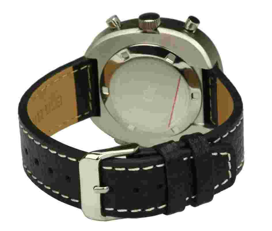 Sorna Men's Watch Automatic Watch Dial Black Leather Watch Band