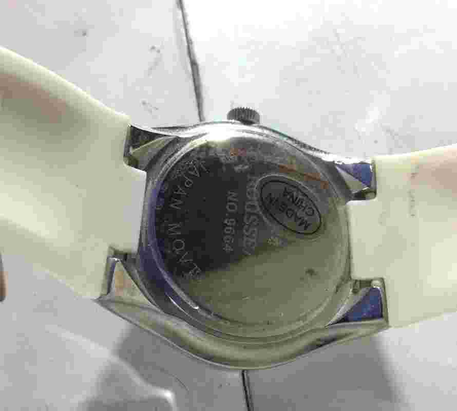 Women's Rousseau Stainless Steel Case with Crystals & Silicone Band Wrist Watch