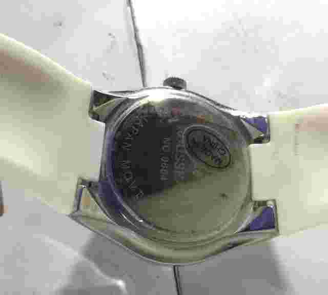 Women's Rousseau Stainless Steel Case with Crystals & Silicone Band Wrist Watch
