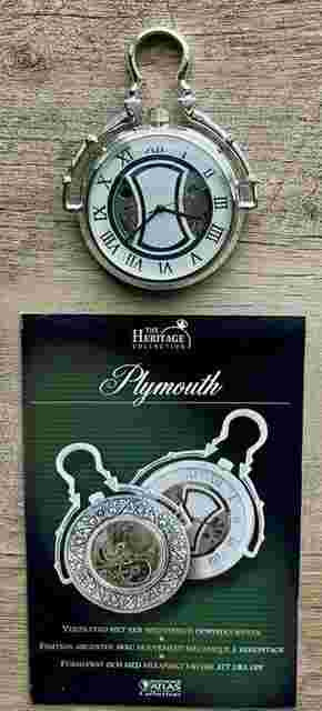 THE HERITAGE COLLECTION - ATLAS EDITION PLYMOUTH POCKET WATCH